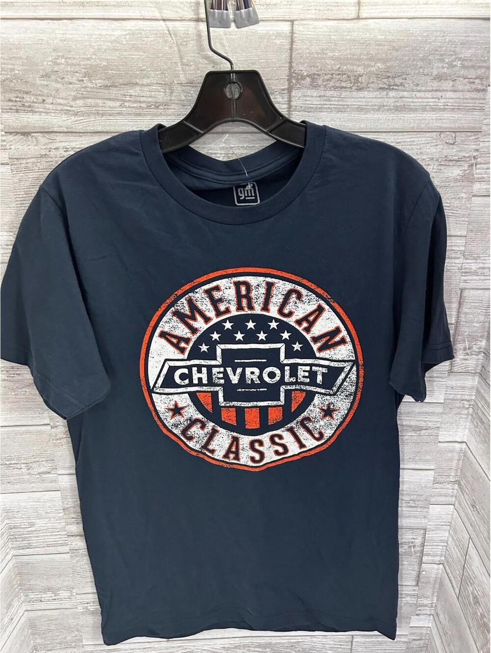 Chevrolet American Classic T-Shirt Small Navy Blue GM Licensed NWOT